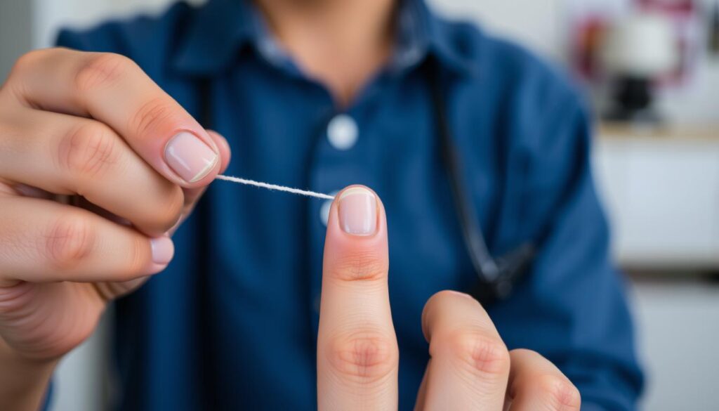mesurer taille doigt bague ficelle