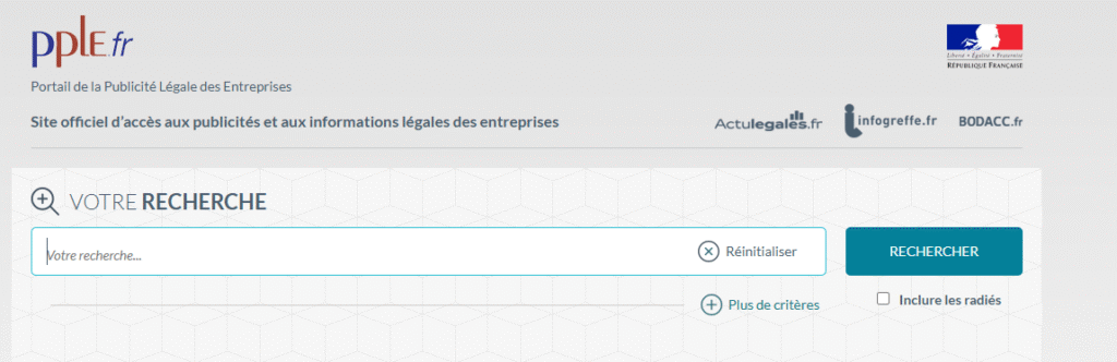 Comment savoir si une entreprise est en liquidation judiciaire avec la pple