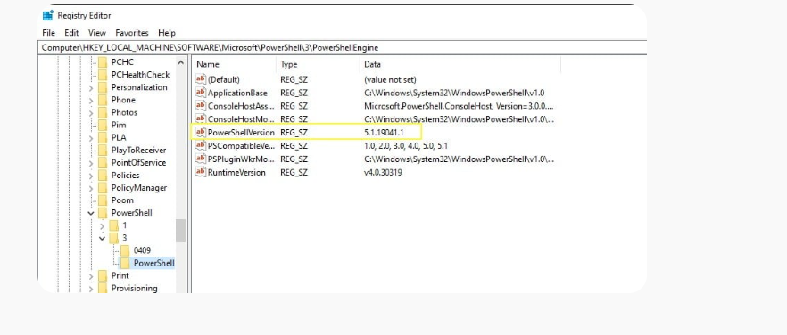 connaître sa version PowerShell via les fichiers Windows 